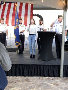 KYLIE GUST SINGS NATIONAL ANTHEM